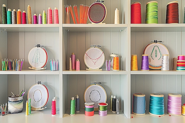 Atelier de broderie cu materiale